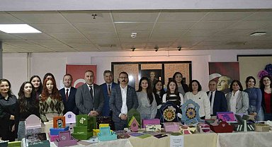 Sultanhisar'da el emeği göz nuru eserler sergilendi