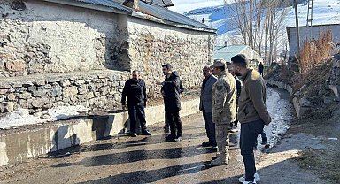 Susuz Kaymakamı Tutal'dan sel ve taşkın riskine karşı yerinde inceleme