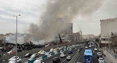 Tahran'da kapalı semt pazarında korkutan yangın