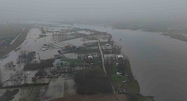 Taşkın riski bulunan Meriç Nehri'nde debi düşüyor