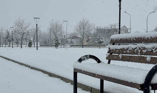 Tatvan'da kar yağışı