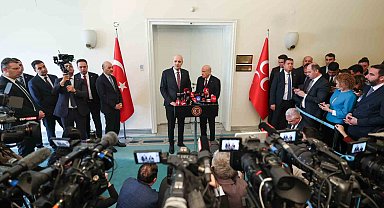 TBMM Başkanı Kurtulmuş, MHP Lideri Bahçeli'yi ziyaret etti