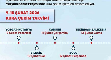 Tekirdağ'da 6 bin 865 sosyal konut için kura çekilecek