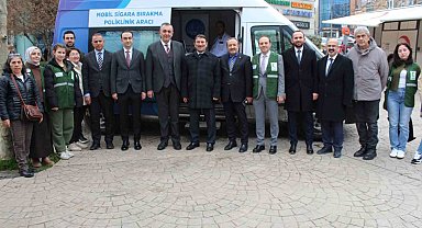 Tekirdağ'da mobil sigara bırakma aracı hizmete girdi