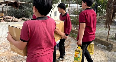 Tekmen Ortaokulu'nda Yardımlaşma Seferberliği