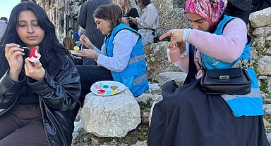 Tlos Antik Kenti'nde tarih sanatla canlandı