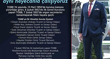 TOBB Başkanı Hisarcıklıoğlu: "TOBB; 367 oda ve borsası, 2 milyonu aşkın üyesiyle, ülkemizin kalkınmasına destek veren ve geleceğine yatırım yapan büyük bir aile"