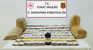 Tokat'ta jandarma kaçak tütün operasyonu düzenledi