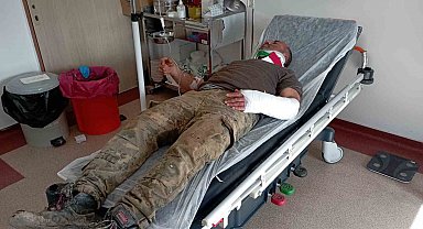 Tokat'ta otomobiliyle tarlaya düşen sürücü yaralandı