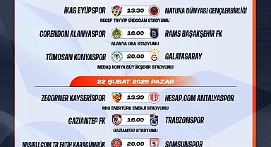 Trendyol Süper Lig'de 23. hafta programı açıklandı