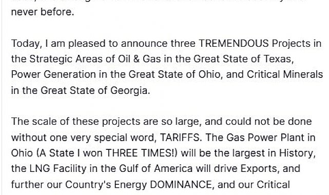 Trump, Japonya'nın 550 milyar dolarlık yatırım taahhüdü kapsamındaki ilk projeleri duyurdu