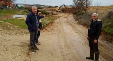Türlübey'in yol sorununu büyükşehir çözdü