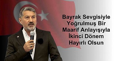 Uçak'tan 'Türk Bayrak'lı mesaj