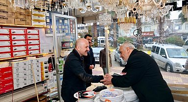 Vali Varol'dan Kahta esnafına moral ziyareti