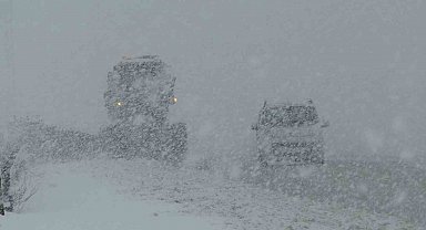 Van Kurubaş Geçidi'nde kar yağışı ve sis etkili oldu