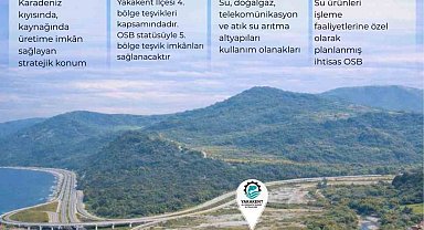 Yakakent Su Ürünleri İhtisas OSB'de arsa tahsisleri başladı