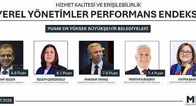 Yerel Yönetimler Performansı'nda Başkan Çerçioğlu ikinci sırada
