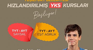 Yeşilyurt Belediyesi "Hızlandırılmış YKS Kursları" başladı