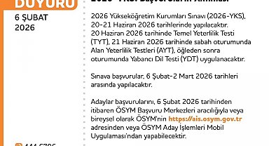 YKS başvuruları başladı