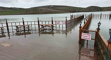 Yozgat'ta yağan kar eridi, göletlerde su seviyesi arttı