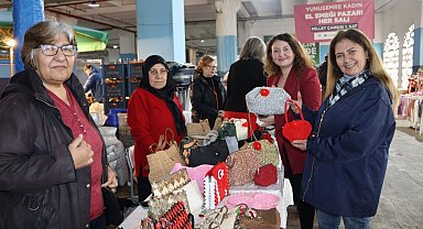 Yunusemre'de 14 Şubat temalı "Kadın El Emeği Pazarı" kuruldu