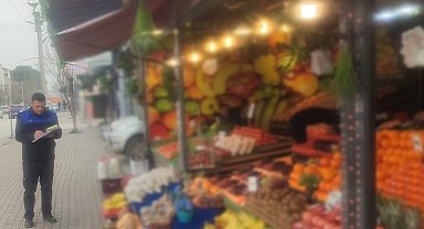 Zabıtadan manav denetemi