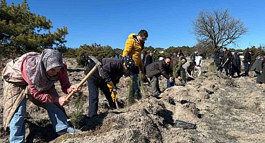 'Hep Birlikte Geleceğe Nefes' sloganıyla fidanlar toprakla buluştu