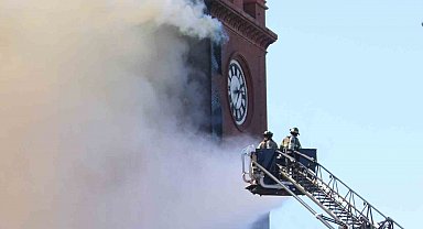ABD'de tarihi adliye binasında yangın