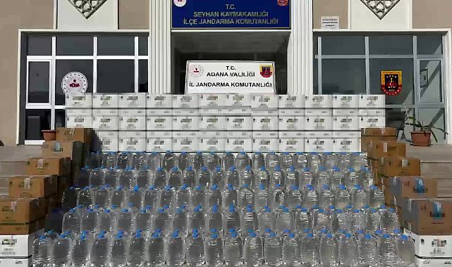 Adana'da 2 bin litre kaçak alkol ele geçirildi: 1 tutuklama