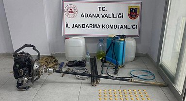 Adana'da kaçak kazı yapanlar suçüstü yakalandı