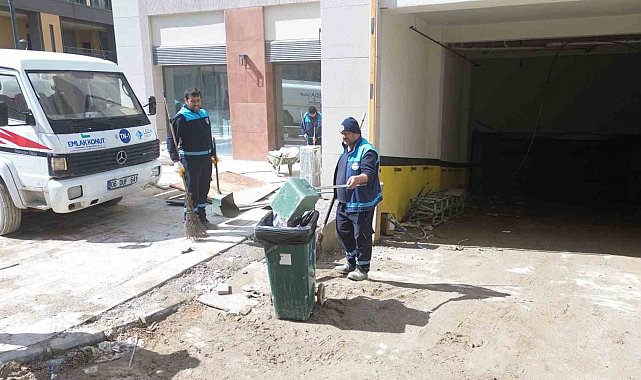 Akpınar Çarşısı'nda temizlik çalışmaları başladı