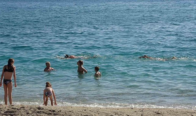 Alanya'da Mart ayında deniz keyfi