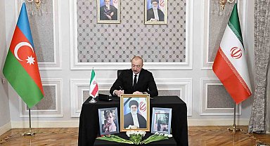 Aliyev'den İran Büyükelçiliği'ne "Hamaney için başsağlığı" ziyareti