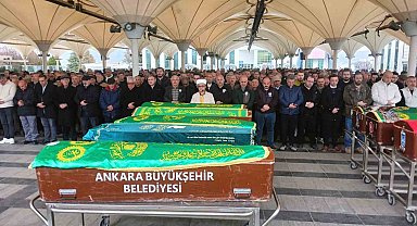 Ankara'da gaz sızıntısından vefat eden baba ile kızı son yolcuğuna uğurlandı