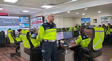 Ankara'da jandarmadan bayram öncesi helikopterli trafik denetimi