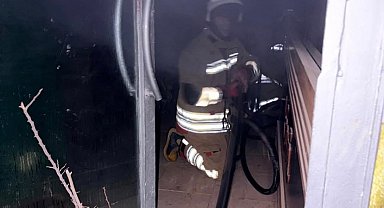 Antakya'da iş yeri alevlere teslim oldu