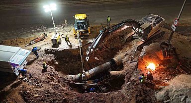 ASAT'tan Duraliler 1 Ana İsale Hattı'nda yoğun mesai