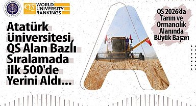 Atatürk Üniversitesi, QS alan bazlı sıralamada ilk 500'de yerini aldı