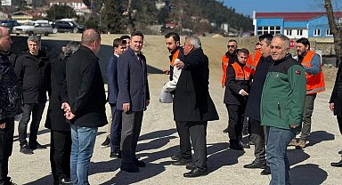 Ayancık'ta kavşak çalışmaları