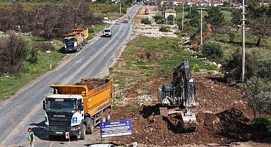 Aydın Büyükşehir, Akbük'te yol yenileme çalışmalarını sürdürüyor