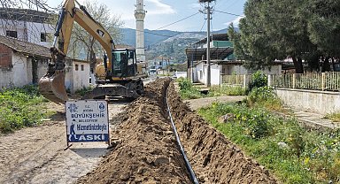 Aydın Büyükşehir'in ilçelerde altyapı yatırımlarını sürüyor