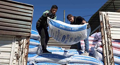 Aydın Büyükşehir'in yem desteği devam ediyor