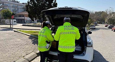 Aydın'da bayram öncesi dron destekli trafik denetimi yapıldı