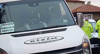 Babaeski'de okul servisleri denetlendi