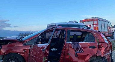 Babaeski'de trafik kazası: 1 yaralı