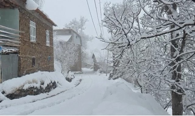 Bahçesaraylılar açtıkları kar tünelleriyle günlük hayatlarını sürdürüyor
