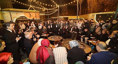 Bakanlar vatandaşlarla ateş başında sohbet etti