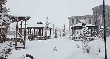 Başkale'de kar yağışı