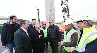 Başkan Büyükkılıç, Kartal Katlı Kavşağı Projesi'ni sahada inceledi