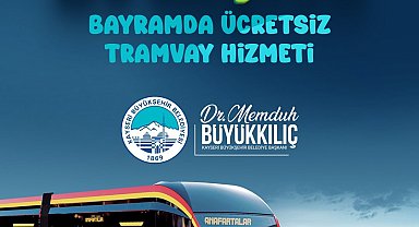 Başkan Büyükkılıç: "Bayramda 381 bin kişiye ücretsiz tramvay sağladık"